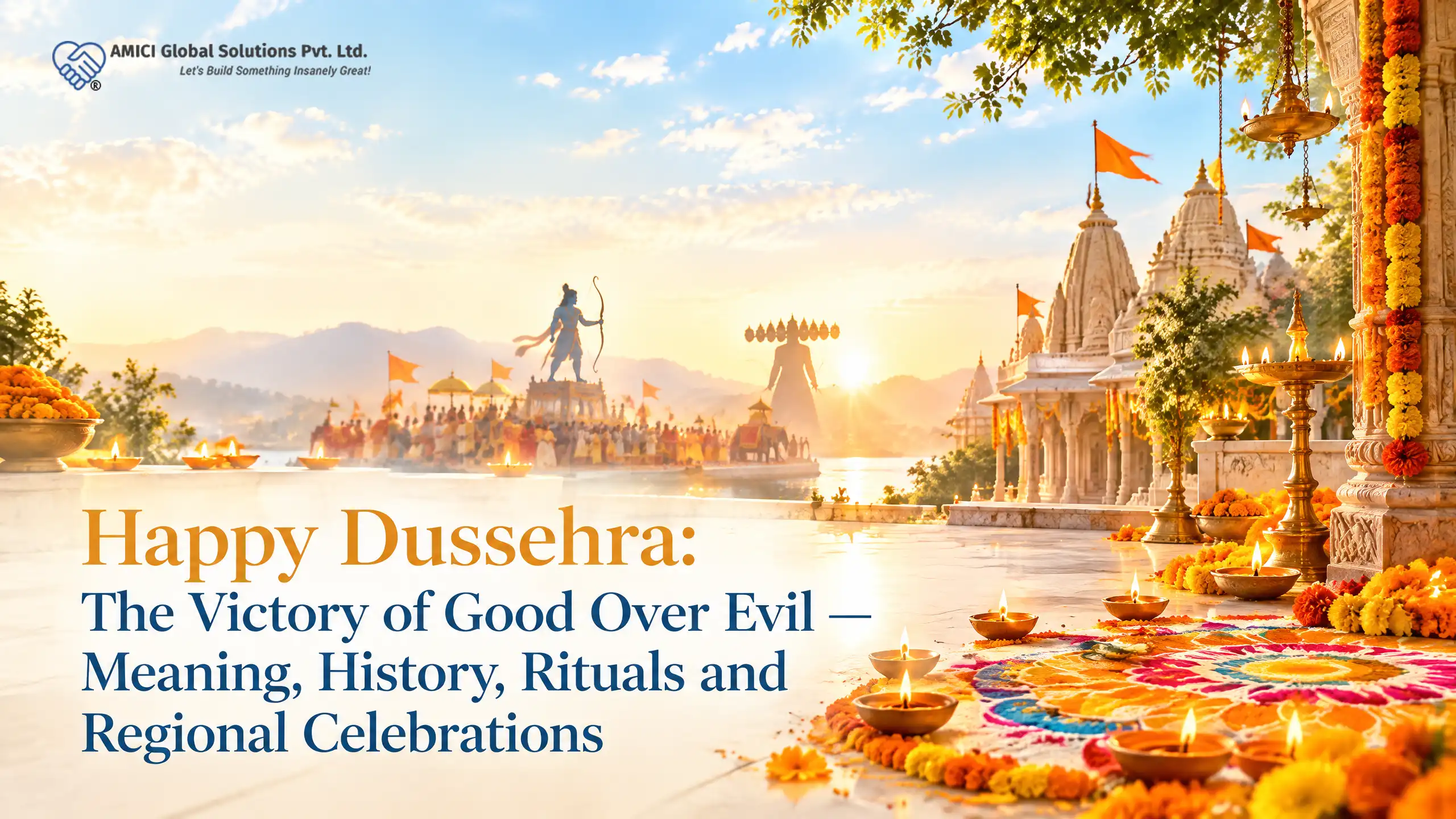 Happy Dussehra: The Victory of Good Over Evil — Meaning, History, Rituals and Regional Celebrations