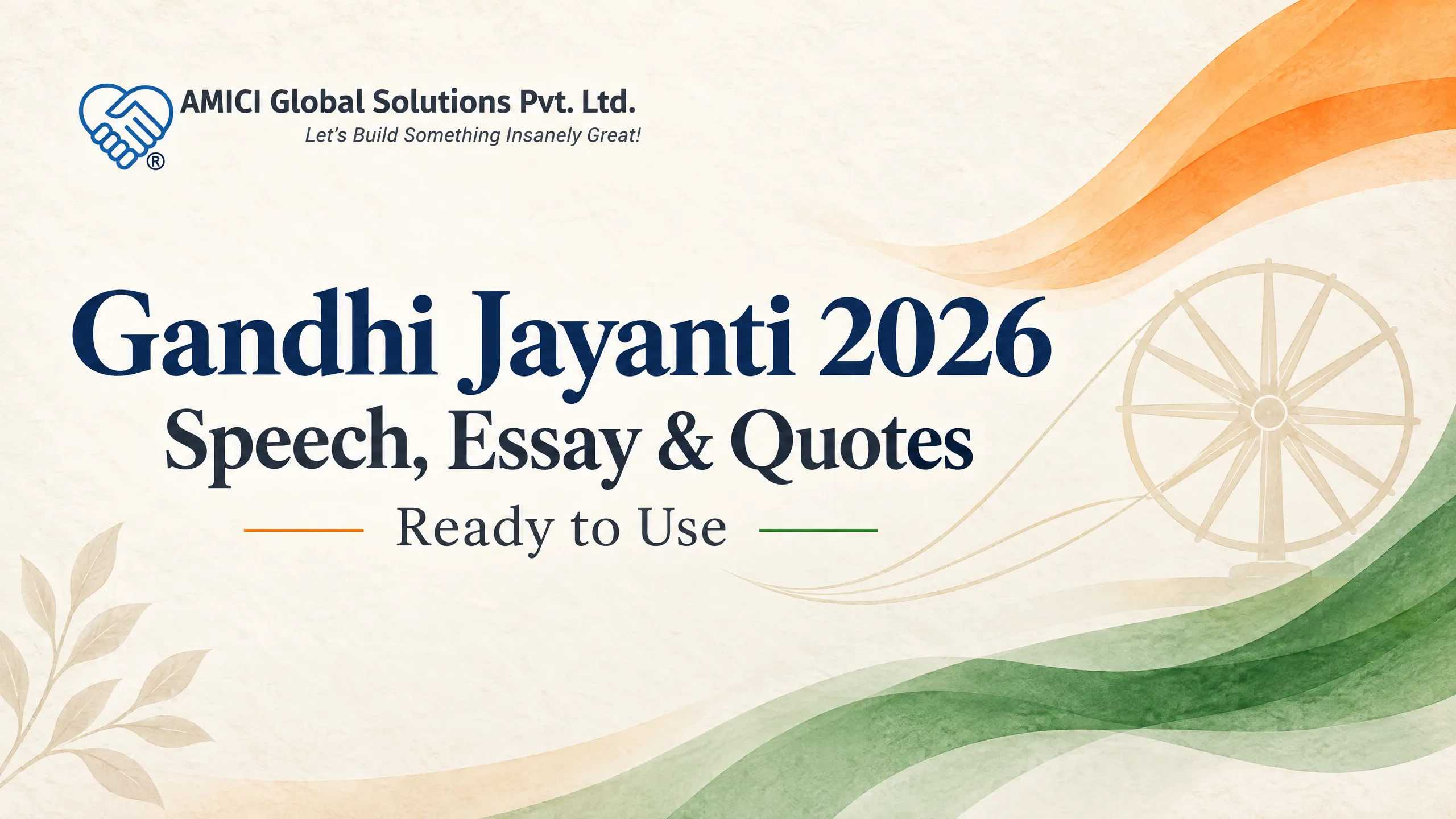 Gandhi Jayanti 2026 Speech, Essay & Quotes (Ready to Use)